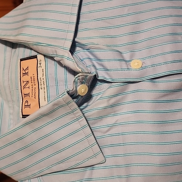 Thomas Pink Dress Shirt Men's Size 16 41/87cm 34-1/2" - Picture 14 of 15